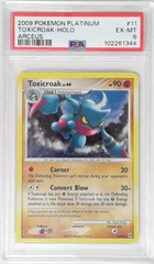 V1862: 2009: Toxicroak: 11/99: Arceus: Platinum: PSA: 6: EX-MT: 102261344